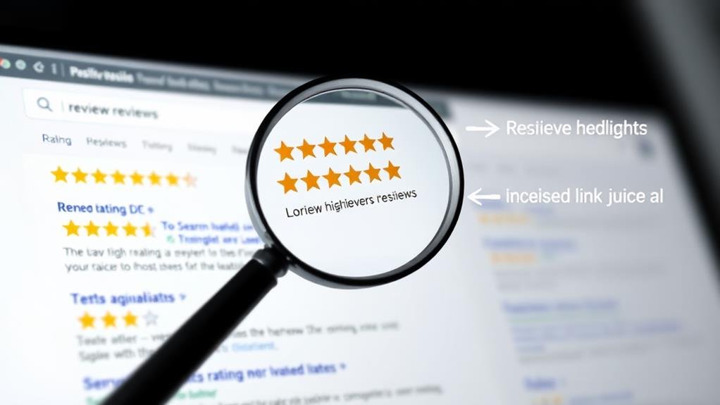 enhancing visibility via reviews to maximize te power of link juice