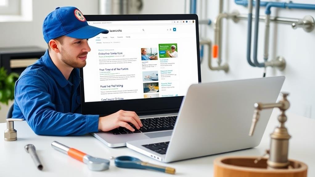 Optimize plumbing website design ranking