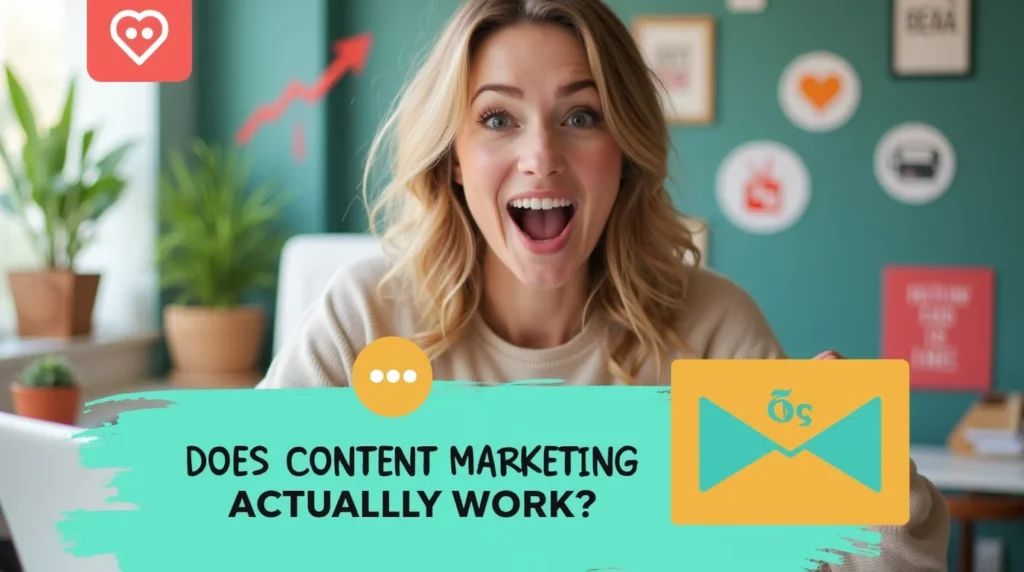 a woman asking, does content marketing actually work